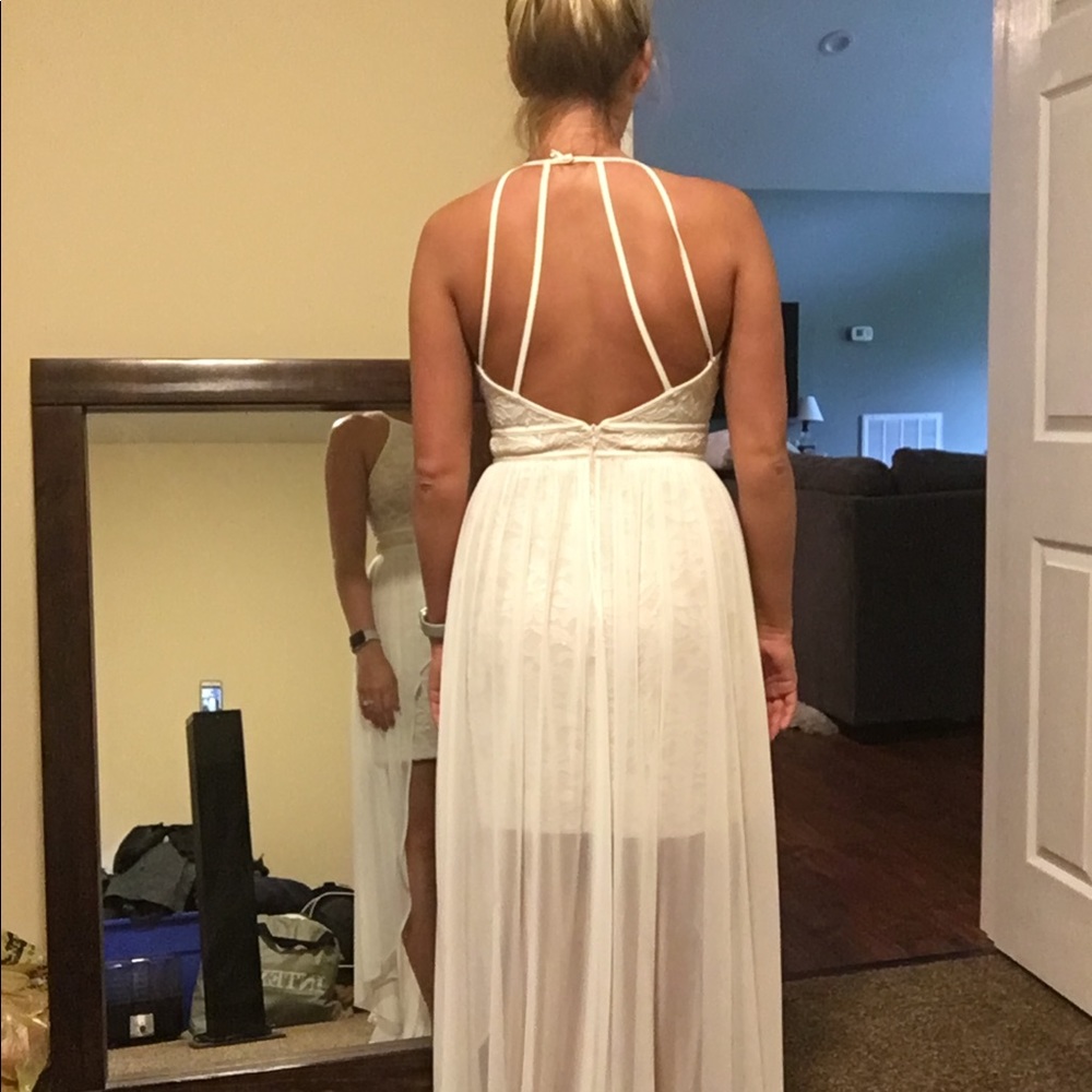 Morgan & Co white dress